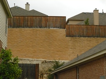 Encino Ridge retaining walls in San Antonio