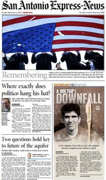 Story about Dr. John Christian Gunn in the San Antonio Express-News
