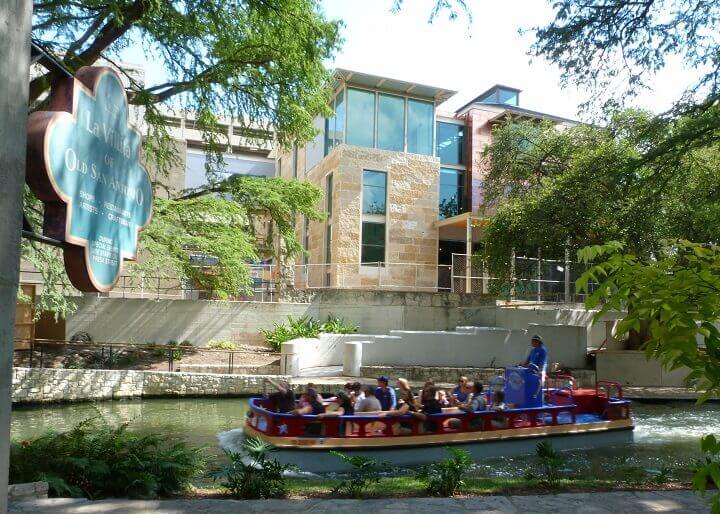 Barge on the San Antonio River