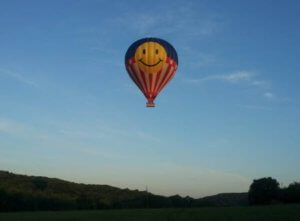 The Kubicek balloon owned by pilot Skip Nichols